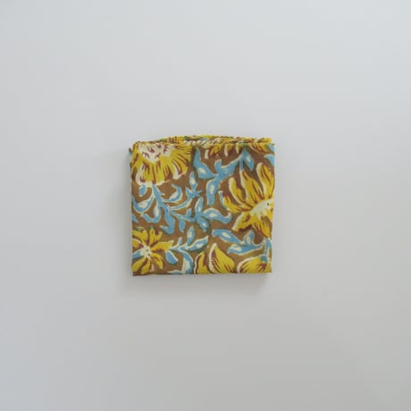 【10月19日(月)〜10月23日(金)発送】 Indian Cotton Handkerchief [L] - SAND69