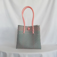 【6月15日(月)〜6月19日(金)発送】 Gummy Bag No.24 (Size: L) ' gingham ' _Guava