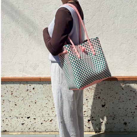 【6月22日(月)〜6月26日(金)発送】 Gummy Bag No.16 (Size: M) ' gingham ' _Guava