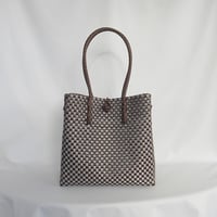 【7月13日(月)〜7月17日(金)発送】 Gummy Bag No.25 (Size: L) ' gingham ' _Urban Taupe