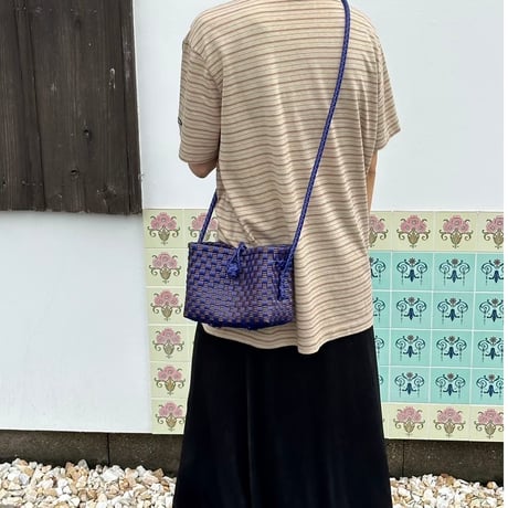 【6月8日(月)〜6月12日(金)発送】 Hello Bag No.21 ' gingham ' _Azzurro e Marrone