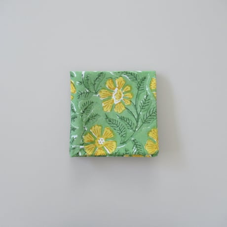 【9月24日(木)〜9月25日(金)発送】 Indian Cotton Handkerchief [D] - GREEN44