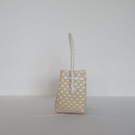 【10月26日(月)〜10月30日(金)発送】 BÉBÉ BAG No.14 ' gingham ' _ Custard Fizz