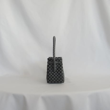 【10月26日(月)〜10月30日(金)発送】 BÉBÉ BAG No.12 ' gingham ' _ Charcoal Clay