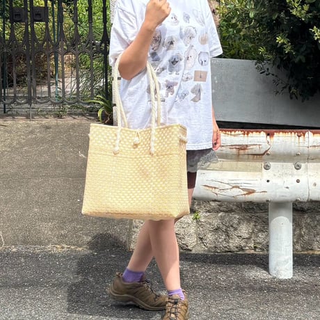 【8月31日(月)〜順次発送】 Gummy Bag No.37 (Size: L) ' gingham ' _Custard Fizz