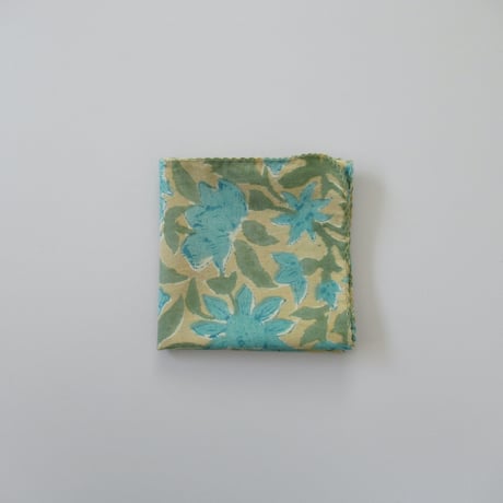 【6月15日(月)〜6月19日(金)発送】 Indian Cotton Handkerchief [F] - SAND53