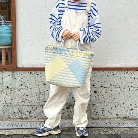 【9月28日(月)〜10月2日(金)発送】 Mekearibag No.28 (Size: L) _Yasashii Blue × Butter