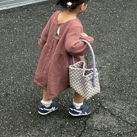 【10月26日(月)〜10月30日(金)発送】 BÉBÉ BAG No.6 ' gingham ' _Earl Grey Milk Tea