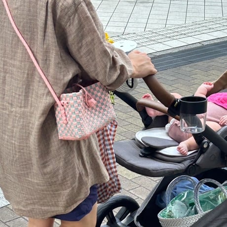 【6月1日(月)〜6月5日(金)発送】 Hello Bag No.22 ' gingham '_ Cotton Candy