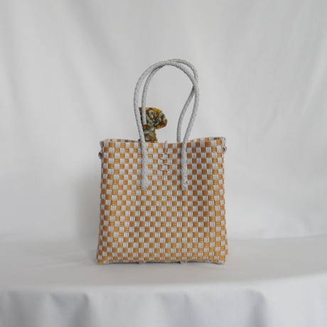 【6月8日(月)〜6月12日(金)発送】 Bag×Handkerchief［F］' gingham ' (Size : S) _Moon