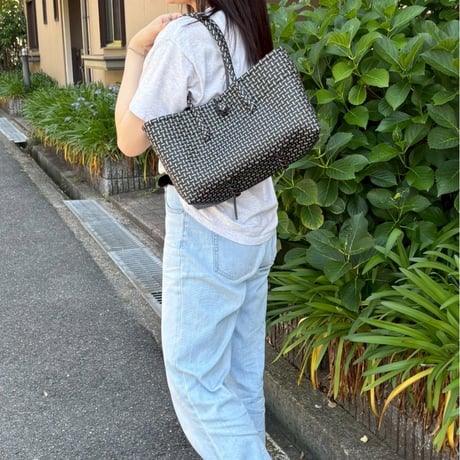 【7月13日(月)〜7月17日(金)発送】 BOSTON BAG No.12 _ Black × Silver
