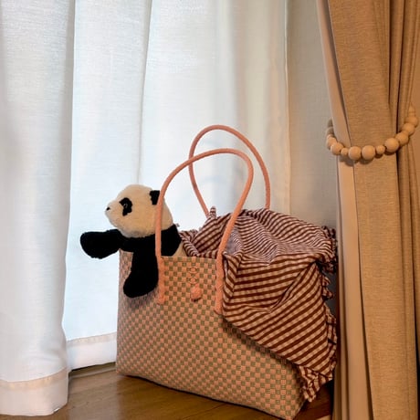 【7月21日(火)〜7月24日(金)発送】 ALLDAY BAG No.10  'gingham'   _Cotton Candy