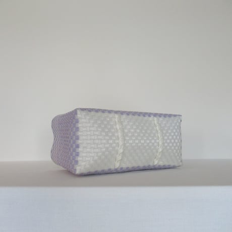 【10月26日(月)〜10月30日(金)発送】 BOSTON BAG No.33 'gingham' _ Milky Purple Fizz