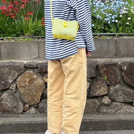 【6月8日(月)〜6月12日(金)発送】 Hello Bag No.27 ' gingham '_Lemongrass