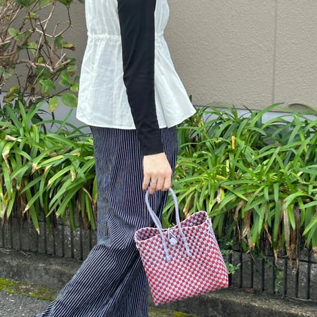【11月2日(月)〜11月6日(金)発送】 Gummy Bag No.104 (Size: S) ' gingham ' _Humid Cherry