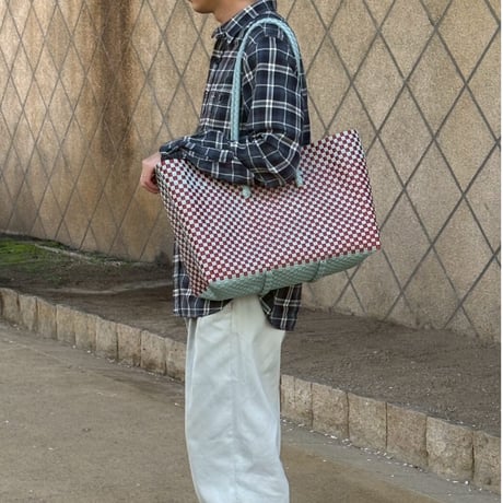 【10月26日(月)〜10月30日(金)発送】 ALLDAY BAG No.9  'gingham'  _70's