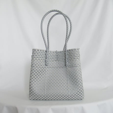 【6月15日(月)〜6月19日(金)発送】 Gummy Bag No.22 (Size: L) ' gingham ' _Silver Obscura