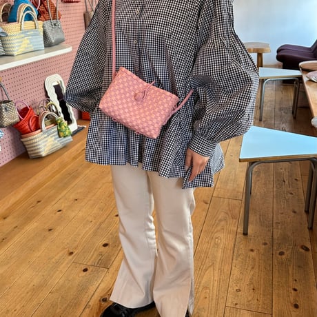 【6月8日(月)〜6月12日(金)発送】  Hello Bag No.30 ' gingham '_ Pink Jelly Bean