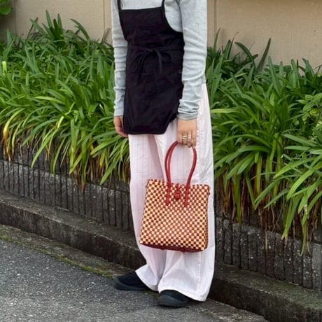【11月2日(月)〜11月6日(金)発送】 Gummy Bag No.103(Size: S) 'gingham' _Apple Pie