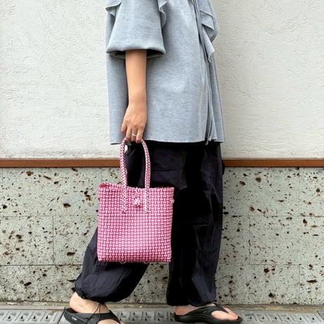 【8月10日(月)〜順次発送】 Gummy Bag No.6 (Size: S) _Bougainvillea Pink (soft)