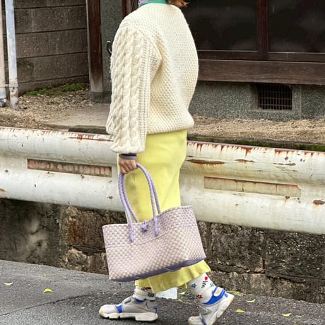 【10月26日(月)〜10月30日(金)発送】 BOSTON BAG No.34 'gingham'  _Earl Grey Milk Tea