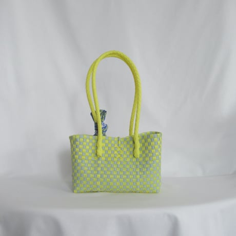 【6月8日(月)〜6月12日(金)発送】 Bag×Handkerchief［H］Panini 'gingham'_Lemongrass