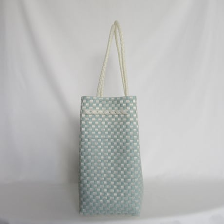 【11月2日(月)〜11月6日(金)発送】Gummy Bag No.500 (Size: L) ' gingham ' _Dusty Blue Fizz