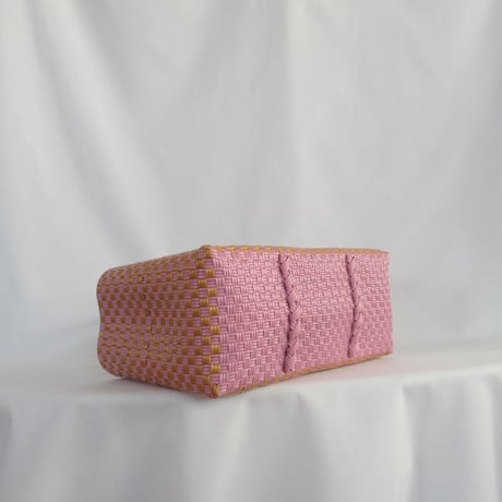 【6月8日(月)〜6月12日(金)発送】 BOSTON BAG No.17  'gingham' _Pink Toffy