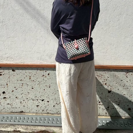 【10月26日(月)〜10月30日(金)発送】 Hello Bag No.12 ' gingham '_Guava
