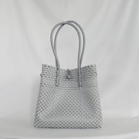 【6月15日(月)〜6月19日(金)発送】 Gummy Bag No.22 (Size: L) ' gingham ' _Silver Obscura