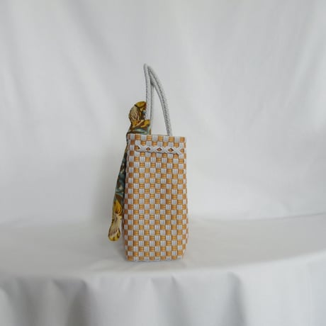 【6月8日(月)〜6月12日(金)発送】 Bag×Handkerchief［F］' gingham ' (Size : S) _Moon