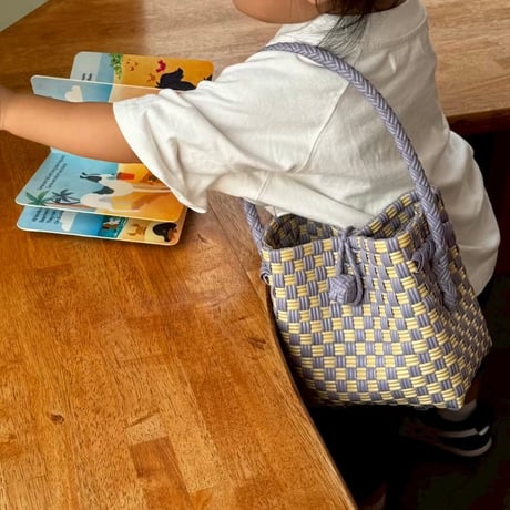 【7月13日(月)〜7月17日(金)発送】 BÉBÉ BAG No.6 ' gingham ' _Earl Grey Milk Tea