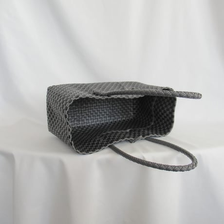 【10月26日(月)〜10月30日(金)発送】 BOSTON BAG No.9  'gingham' _Charcoal Clay