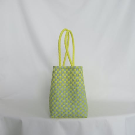 【7月13日(月)〜7月17日(金)発送】 BOSTON BAG No.27  'gingham' _ Lemongrass