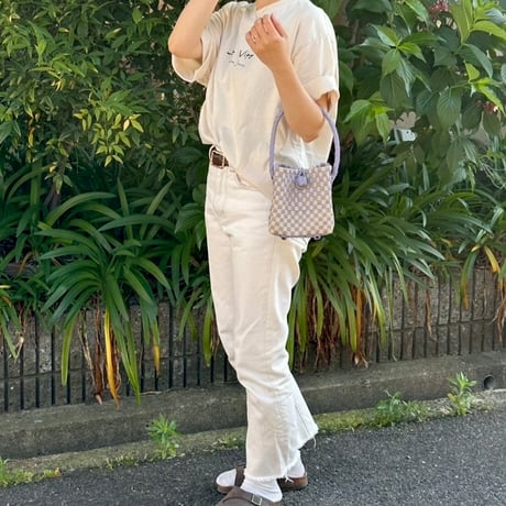【7月13日(月)〜7月17日(金)発送】 BÉBÉ BAG No.6 ' gingham ' _Earl Grey Milk Tea