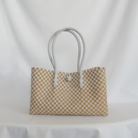 【6月8日(月)〜6月12日(金)発送】 BOSTON BAG No.23  'gingham' _ Moon
