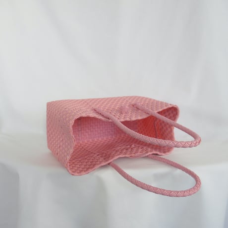【6月15日(月)〜6月19日(金)発送】 BOSTON BAG No.33  'gingham'  _ Pink Jelly Bean