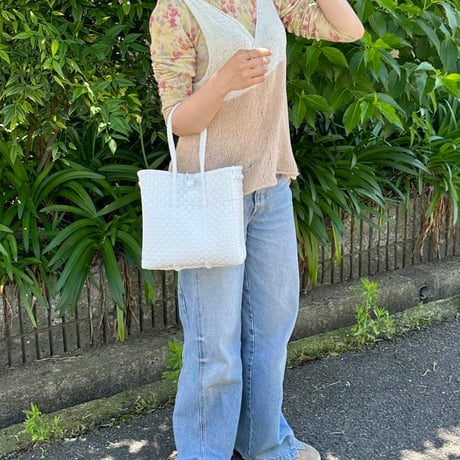 【6月15日(月)〜6月19日(金)発送】 Gummy Bag No.4 (Size: S) _Egg Shell White