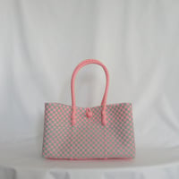 【7月6日(月)〜7月10日(金)発送】 BOSTON BAG No.30 'gingham'  _ Cotton Candy