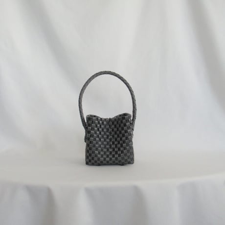 【10月26日(月)〜10月30日(金)発送】 BÉBÉ BAG No.12 ' gingham ' _ Charcoal Clay
