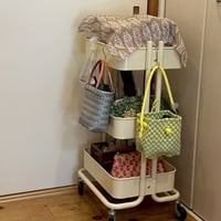 【6月15日(月)〜6月19日(金)発送】 BÉBÉ BAG No.13 ' gingham ' _Lemongrass