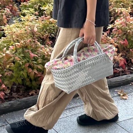 【6月8日(月)〜6月12日(金)発送】 Mekearibag BOUQUET(cross) No.2 _Silver × Gomashio