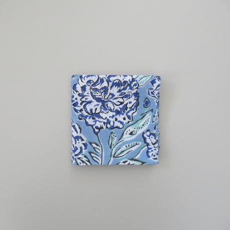 【10月13日(火)〜10月16日(金)発送】 Indian Cotton Handkerchief [B] - BLUE65