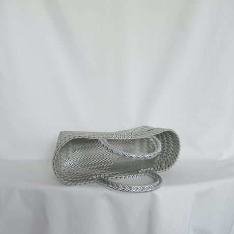 【6月15日(月)〜6月19日(金)発送】 Bag×Handkerchief［H］Mekearibag BOUQUET(cross) _ Silver×Gomashio