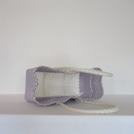 【10月26日(月)〜10月30日(金)発送】 BOSTON BAG No.33 'gingham' _ Milky Purple Fizz