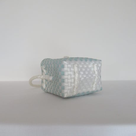 【10月26日(月)〜10月30日(金)発送】 BÉBÉ BAG No.15 ' gingham ' _ Dusty Blue Fizz