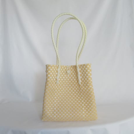 【8月31日(月)〜順次発送】 Gummy Bag No.25 (Size: M) ' gingham ' _Custard Fizz