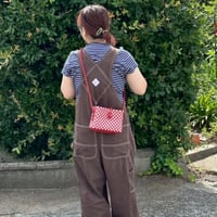 【8月10日(月)〜順次発送】 Hello Bag No.11 ' gingham '_Poppy