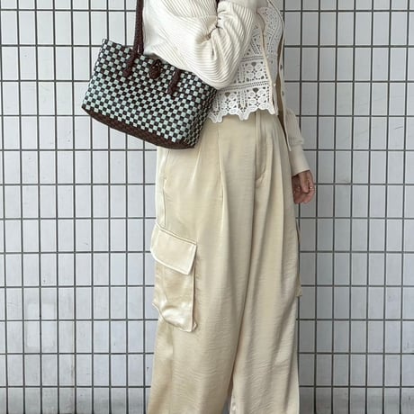 【6月8日(月)〜6月12日(金)発送】 Panini No.2 'gingham' _Chocomint