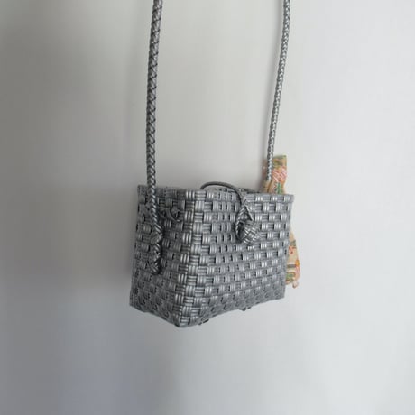 【6月15日(月)〜6月19日(金)発送】 Bag×Handkerchief［G］Hello bag _ Metallic Silver
